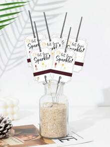 30 pièces Étiquettes de sparklers de mariage personnalisées (sparklers non inclus) "Éclairez le chemin pour le nouveau M. et Mme", décoration d'impression de dentelle blanche, étiquettes de carte de sparklers à imprimer soi-même avec nom et date, étiquettes de sparklers de mariage rustiques, étiquettes de faveurs de mariage en papier kraft, décoration de fête de mariage, pour cérémonie, anniversaire, fiançailles, événement, décorations M. et Mme, décoration de douche de mariage, fournitures, décoration d'anniversaire de mariage, accessoires photo, Fête des Mères, Graduation, Halloween, Noël, Vacances