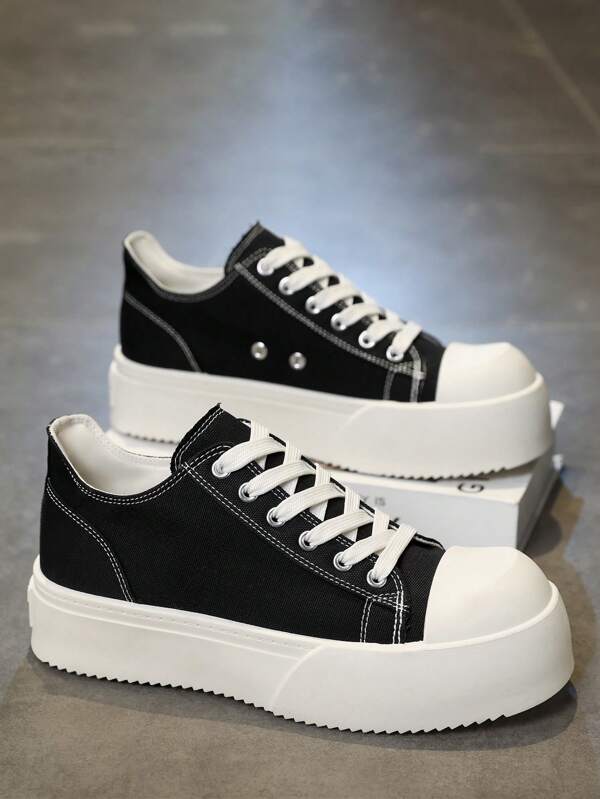 Men's Comfortable Casual Shoes, Simple Design Slip-On Sneakers, Versatile & Fashion, Suitable For Work, Travel, Construction, All Occasion, Oversize