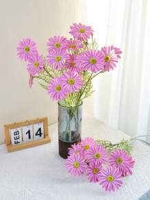 1PC/2PCS/6PCS 25.20Inch Artificial Flower Plants Chrysanthemum Arrangement Wedding Bouquet Decoration Home Kitchen Garden Party Table Flower Center Decoration DIY,Fall Decor,Autumn