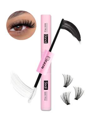 1pc Bond And Seal, Bond 5ml And Seal 5ml, Lash Glue Strong Hold Lash Cluster Glue 2 In 1 Lash Bond And Seal Waterproof Long Lasting Cluster Lash Glue All Day Wear 2 In 1 Eyelash Bond And Seal For DIY LashExtensions Lash Glue,Eye Lash Glue