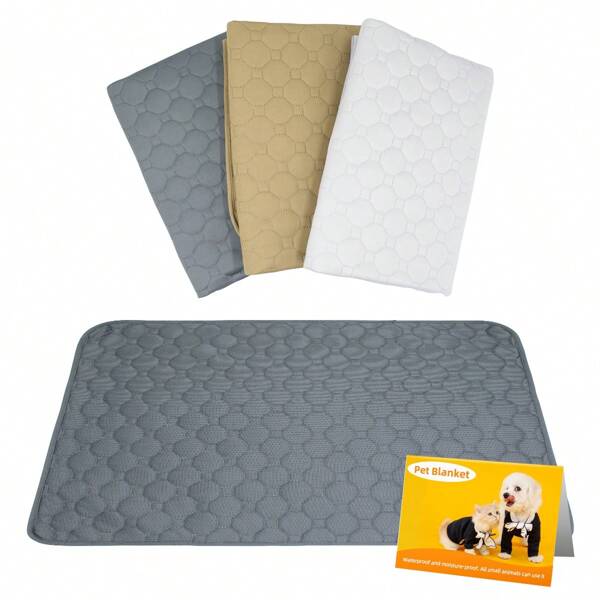 1 pièce de tapis lavable pour chiens, tapis de propreté réutilisables pour chiots, tapis de mise bas anti-dérapants, imperméables avec absorption rapide, tapis pour la maison, tapis de bol à nourriture noir