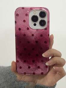 可爱3D渐变闪粉手机壳，兼容 17 Pro Max、17 Pro、17 Air、16、15、14 Plus、13、12 Pro Max、11，奢华闪亮保护软壳手机壳 - 圓點 - 查看 3