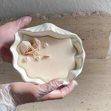 1 pièce Moule en silicone pour bocal de bougie, moule en silicone pour bol de rangement de bijoux créatif et fruits, moule à ciment