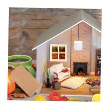 10/20pcs Unpainted Wooden Window Frame Crafts, Mini Window Decor, Miniature Wooden Window Models, Mini Home Furniture, Toy House, Miniature Scene