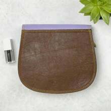 Leather Saddle Crossbody Bag - Colour Block - Handbag Or Crossbody Bag - Fair Trade, Handmade & -