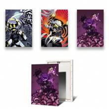 1pc /3PCSWall Arts Posters Optional Frame Anime Vintage M- Drone Poster Fancy Poster Living Room Bar Retro Decorative Painting Middle Suitable For Living Room, Bedroom, Kitchen, Home Office - High Quality, Indoor/Outdoor Frameless/Framed Canvas Art