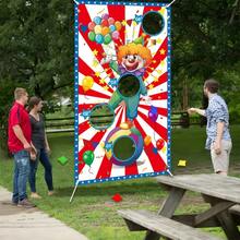 1pc Carnival Circus Game Bean Bag Flags, Party Banners, Pull Circus Party Outdoor Banners, Throwing Outdoor Party Game Props Birthday Gifts, Party Flags, Party Supplies, Birthday Banners, Home Decorations - Multicolor - View 5