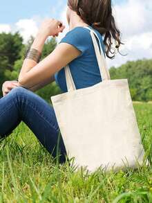 大容量基督教帆布手提包 - 轻便时尚单肩包，配有固定肩带，开口顶部，印有圣经经文，易于清洁，是送给基督教信徒的礼物