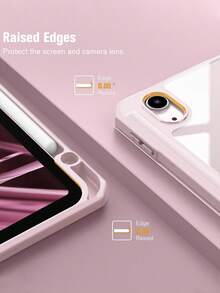 TPU Leather Flip Cover Case Compatible With Ipad A16 11th/10th Gen, 9th/8th/7th Gen 10.2", IPad Air 10.9", IPad Pro 11", IPad Air 13", IPad Pro 12.9", Pink - Baby Pink - View 8