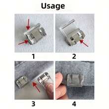 10-1pc Invisible Leg Shortening Clips, Anti-Slip Pants Edge Clips, No-Sew Hidden Buckle For Leg Closure, Anti-Towling Pants Hem Fixing Device, Pants Hem Fixing Clip, Perfect For Tailored Clothing,Suitable For Cuffs, Clothing Corners, Leg Shortening, Anti Slip, Clothing - Multiple Colors