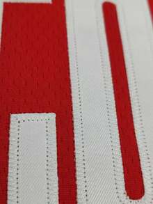 Atonmore 1 Maglia da basket rossa per uomo, gilet sportivo ricamato primaverile - Rosso - Visualizzare 3