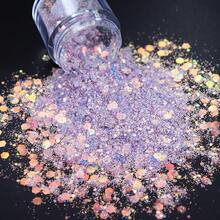 10毫升全息幻彩闪粉罐 | 闪亮闪粉，适用于美甲和树脂DIY | 多种颜色可选，可用于手机壳/记事本/蜡烛装饰 - 彩色 - 查看 24