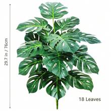 63-86-103cm/40,55 Zoll künstliche Monstera Pflanzen, Fake Palmenbaum mit Kunststoff Schildkrötenblättern, grüne Hochgewächse für Heim, Garten und Raumdekoration