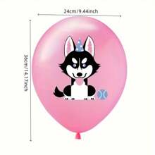 17pcs Pet Dog Theme Foil Balloon Set, Includes Husky, Corgi, Paw Print Foil Balloons And 12in Dog Latex Balloons, Suitable For Birthday Parties, Theme Parties, Pet Parties, Family Gatherings, Outdoor Events