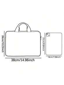 Leather Laptop Sleeve Bag, Fits 7-12.9 Inch IPad, Data Storage Laptop Bag Laptop Case Laptop Bag For Ladies - Multicolor - View 7