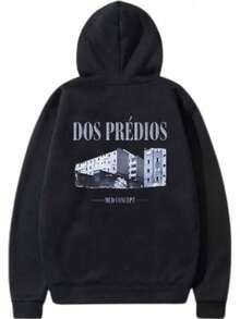 Moletom Veigh Dos Predios Blusa de Frio Streetwear Lançamento Casaco Algodão Quentinho Blusão Flanelado Moleton - Envio Imediato