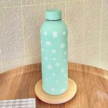 1pc Stainless Steel Insulated Tumbler With Cherry, Bow And Tulip Motif, Portable Small Cup, Hot/Cold Back To School - Multicolor - View 10