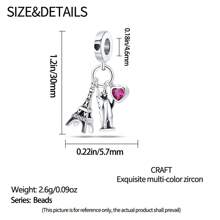 A Landmark Building Charm, The Eiffel Tower Charm, The Italian Pizza Leaning Tower Pendant, The Colosseum Building Silver Color Charm, Suitable For Diy Women'S Bracelet Jewelry Making Pendant, Suitable For Men And Women Jewelry Gifts