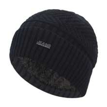 Touca Super Estilosa Unissex Jeans Gorro Forrado de Pelinho Toca Masculina e Feminina
