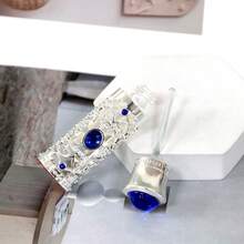 1 件 6ml 迪拜风格镂空水钻香水瓶、化妆品可再填充容器、装饰精油瓶、梳妆台配件、高端节日礼物、可再填充旅行友好配件（不含香水） - 彩色 - 查看 7