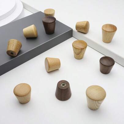 مقابض خزانة ملابس خزانة خشبية مخروطية، مقابض أبواب و أدراج مع فتحة واحدة دائرية، مقابض مطبخ، إكسسوارات أثاث