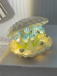 20pcs Tulip Design DIY Decorative Night Light - Modern Floral Design, Suitable For Valentine's Day Gift/Desktop Decor/Home Decor/Bedroom/Romantic Atmosphere/Birthday Gift, A Romantic Fairy Lamp! (DIY Assembly) - Multicolor - View 15