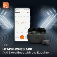 JBL Auriculares inalámbricos Bluetooth WAVE BEAM - Auriculares de música intrauriculares con cancelación de ruido para llamadas, modo Aware, a prueba de agua y polvo, hasta 32 horas de duración de la batería, compatibles con teléfonos Apple y Android