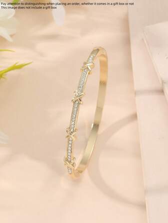 Rhinestone Decor Bangle