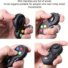 1 pezzo Tavoletta Fidget con 8 funzioni antistress, controller Fidget per riduzione dello stress, cubo giocattolo Fidget per alleviare stress e ansia, regalo di Natale e Pasqua (accessori di colore casuale)