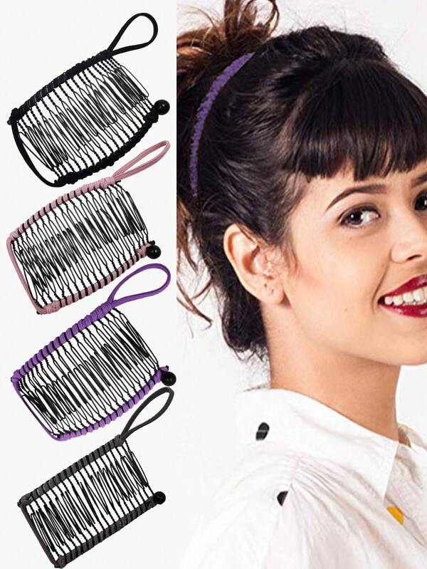 The New Type Of Banana Hair Clip From Europe And America, A Fashionable Plug-In Comb And A Lazy Person's Hair Clip