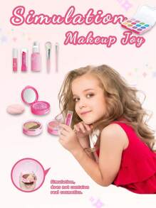 10pcs Realistic Makeup Toy Set, Girls Cosmetic Play Set, Powder-Free, Non-Applicative, Parent-Child Interactive Game, Random Colors, Back To School Gift, Christmas Gift, Girls Gift