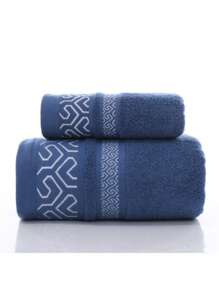 Set de 2 toallas de baño, toalla de baño de secado rápido, suave, ligera y absorbente, juego de toallas de baño de 2, elegante toalla de ducha para el baño, juego de toallas jacquard como regalo para la decoración del baño, salón de belleza, hogar - ideal para verano y vuelta al cole
