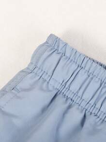 Men's Casual Solid Color Drawstring Waist Beach Shorts