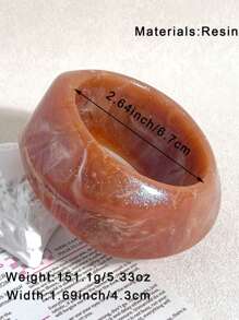 1 Stück neues asymmetrisches personalisiertes Harz Armband, modisch funkelnd, geeignet für tägliche Outfits von Frauen, Strand und Urlaub