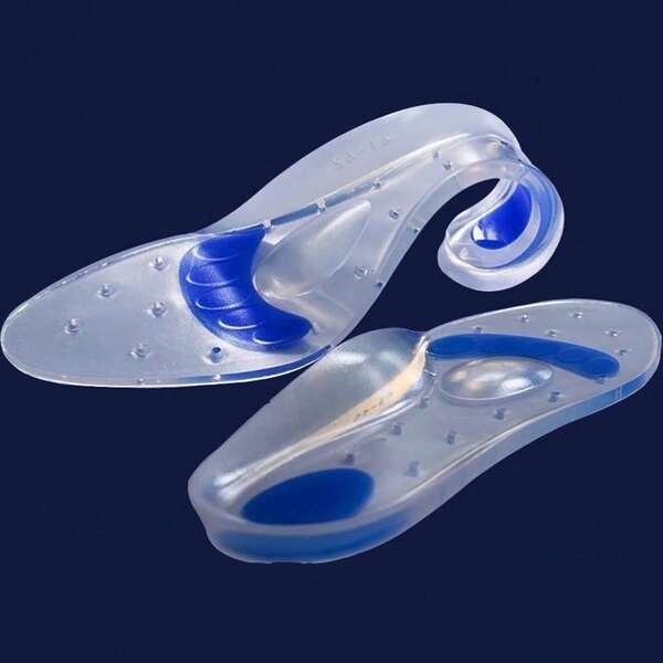 زوج من لبسات الأحذية الداخلية من الجل السيليكوني السميك، وسائد تدليك القدمين الماصة للصدمات لأحذية الرياضة والجلدية والكاجوال