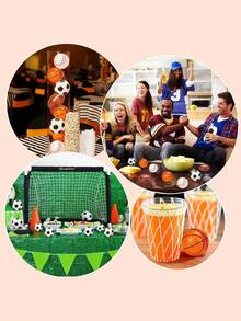 1 pieza Pelota de estrés, diseño de béisbol, tenis, baloncesto y fútbol, juguete apretable, regalos perfectos para graduados, relleno de juegos interactivos para fiestas, regalos únicos adecuados para cualquier festividad, incluyendo días y cumpleaños.