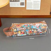 High-Quality Cartoon Style Large Capacity Card Holder Pen Bag, Cute Transparent Pencil Case For Students - Multicolor - View 15