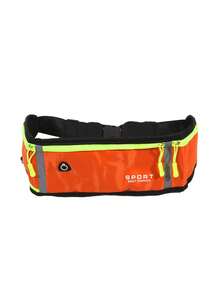 1 件男女通用运动腰包 - 跑步和健身的理想选择 - 配有手机袋、水瓶架和松紧腰带 - 耐用尼龙材质，多种颜色可选，（条纹随机） - 彩色 - 查看 6