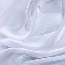 1 件闪亮高密度薄纱面料，适用于 DIY 婚纱，水晶缎面欧根纱面料 - 彩色 - 查看 18