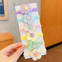6pcs/12pcs Bohemian Style Fabric Headbands With Floral & Bowknot Details, Multicolor Cute Casual Headwear For Women - Perfect For Gifts And Photography Props (No Card Included)