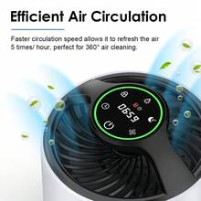 HEPA Air Purifier For Large Rooms Up To 1291 Sq. Ft, Triple Filtration System With Air Quality Sensor, Snooze Mode & Timer, Removes 99.9% Of Impurities, Pet-Friendly Odor Eliminator For Bedroom, Living Room & Office - 查看 3
