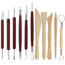 粘土雕塑工具、聚合物工具、陶器及耗材、陶瓷雕塑造型、雕刻，适合儿童成人初学者