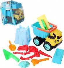 Beach Sand S Set With Dump Truck' Castle Bucket' Shovel' Dinosaur And Brick - 1 - View 1