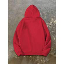 Local Delivery-Cozy Gray Polyester Sweatshirt With Horse And Rider Print, Long Sleeves, Knit Fabric, Machine Washable, Cozy Clothing|Hooded Sweatshirt|Nonstretch Material,Women's Plus Size Equestrian Hoodie - - [紅色的] - 查看 3