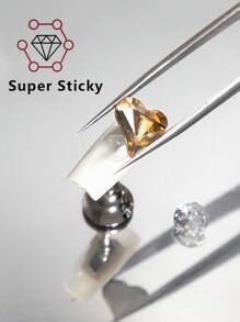 RS NAIL Gel de uñas con piedras de rhinestones RSNAIL. Gel de uñas súper fuerte para decoraciones. Accesorio de uñas 3D con brillo. Adhesivo para gemas y joyas de arte de uñas. Necesita ser curado con luz UV/LED
