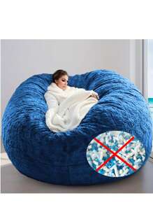 1 pièce Housse de fauteuil poire multifonctionnel (excluant le rembourrage, uniquement la housse) Meuble amovible et pliable, housse de canapé en tissu pour appartement locatif, petit salon d'appartement