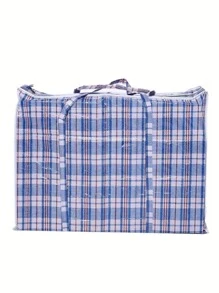 Bolsas extra grandes para lavandería, compras, almacenamiento y mudanzas con cremallera y asas, en azul, rojo y negro. Bolsas de viaje durables a cuadros para ropa, lavandería, ropa de cama, mudanza, limpieza del armario y decoración navideña. Bolsas de patrón de piel de serpiente, bolsas tejidas, resistentes a la humedad y a las manchas