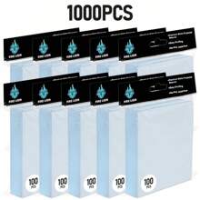 1000/600/500 protezioni per carte con filtro anti luce blu, adatte per la raccolta di carte da gioco, carte da collezione, protettori in plastica per carte da baseball, MTG, carte sportive