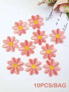10pcs Daisy Shaped Iron-on Patch - White - View 13