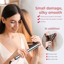 UKLISS Chapinha & Modeladora de Cabelo 2 em 1 | Aquecimento Rápido e Voltagem Dupla para Viagens | Alisamento Livre de Frizz | Dia dos Pais, Prime Day e Presente para o 4 de Julho (Rosa/Preto/Azul)
